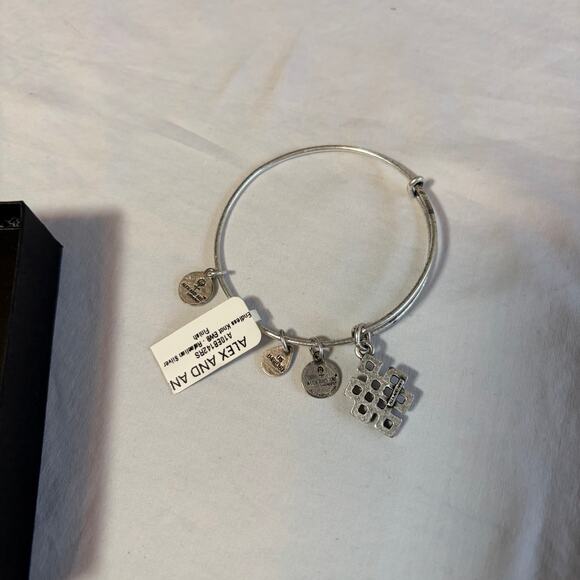 NWT Alex + Ani silver bracelet. (+)energy.  Endless knot - Picture 2 of 5